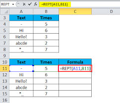 Rept In Excel Formula Examples How To Use Rept Function