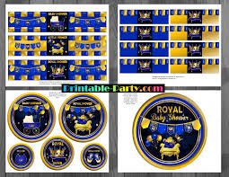 5 out of 5 stars. Royal Prince Baby Shower Decorations Printable Boy Baby Shower Supplies