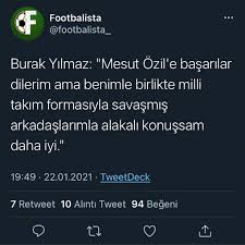 Mesut özil'in transferinden duyduğu memnuniyeti dile getiren emre belözoğlu, mesut özil resmen bizimle beraber. Burak Yilmaz In Mesut Ozil E Verdigi Ayar Uludag Sozluk