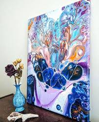Lysithea Acrylic Forms On Canvas 16 X 20 Available Through My Etsy Store Fluidart Fluidpainting Acrylic Resi Art Abstract Art Painting Abstract Drawings
