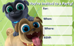 Cute summer baby dog with flower wreath. Musings Of An Average Mom Puppy Dog Pals Invitations