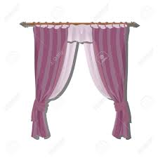 pink kitchen curtains on the ledge