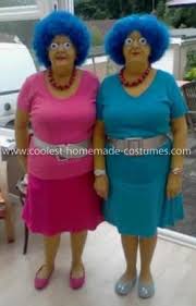 Coolest Homemade Patty And Selma Twins Costumes Twin Costumes Funny Couple Costumes Couples Costumes