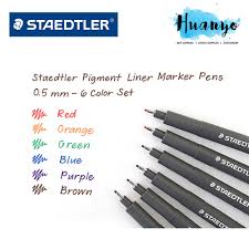 Maybe you would like to learn more about one of these? Buy Huanyo Staedtler Pigment Liner Technical Fineliner Drawing Pen 0 3mm 0 5mm Colour Set Of 6 Eromman