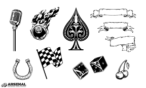 You can design a custom logo (edit. Rockabilly Icons Vector Pack By Go Media S Arsenal