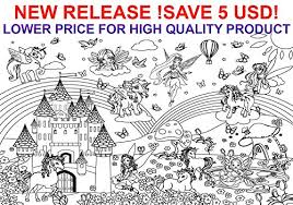 Search through 623,989 free printable colorings at getcolorings. Giant Coloring Poster Giant Coloring Pages Large Coloring Poster For Wall Perfect Coloring Posters For Kids 38 5 X 26 Alex Art Jumbo Coloring Poster Unicorn And Fairy Posters To Color Paper Craft