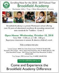 Brookfield academy offers the excellence of a private academy and the academic philosophy of a montessori school. Brookfield Montessori Academy Open House