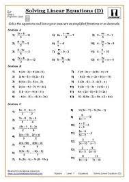 Solving Equations Maths Worksheet Algebra Worksheets Solving Linear Equations Pre Algebra Worksheets