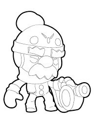 Kies uit 20.000 gratis kleurplaten. Gale Brawl Stars 1 Coloring Page Free Printable Coloring Pages For Kids