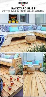 Diy Outdoor Cedar Sectional For Patio Sectional Patio Furniture Patio Sectional Diy Diy Patio Furniture