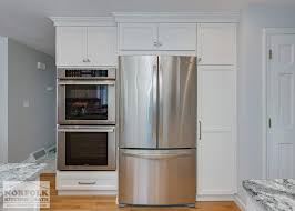 Foxborough White Kitchen With Unique Island Norfolk Kitchen Bath