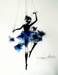 Ballet Dancer Drawing Black And White Amazing Art Awesome Ballerina Black Black And White Blue Colorful Cool Cute Drawing Flowers Inspirat Dancing Drawings Dance Paintings Ballerina Art