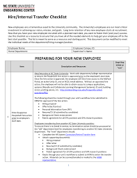 Check spelling or type a new query. Hire Internal Transfer Checklist