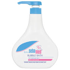 Sebamed baby bubble bath is 100% soap and alkali free, ideal for delicate baby skin, making it smooth and soft while minimizing the risk of dryness or an ultra mild baby wash with truly tears free formula, sebamed baby wash matches the ph value with that of the delicate baby skin keeping it. Sebamed Baby Buble Bath 500 Ml