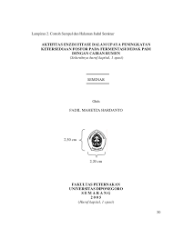 Contoh lampiran karya ilmiahdaftar pustaka dan lampiran buku karya tulis ilmiahdocx. Contoh Lampiran Karya Ilmiah Mahasiswa Peternakan Undip