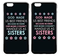 Amazon Com Bff Best Friends Couple Matching Phone Cases God Made Us Best Friends Bumper Rubbe Friends Phone Case Matching Phone Cases Bff Phone Cases Iphone