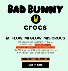 Bad bunny has proved many times that he's a crocs fan, flaunting his pair of foam clog shoes on stage and in tv appearances. Justfreshkicks On Twitter Releasing At 12pm Est Bad Bunny X Crocs Classic Clog Crocs Https T Co B8imiy2gij Fnl Https T Co Fd36d8cqfp