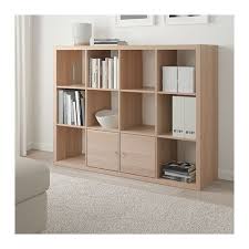 Kallax Shelving Unit White Stained Oak Effect White Stained Oak Effect 112x147 Cm Ikea Kallax Shelving Unit Kallax Ikea Shelving Unit