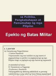 Jan 19, 2016 · ang pagkakaroon ng alyansa ay maaaring dahil din sa mga namumuno. 1epekto Ng Batas Militar Sa Politika Pangkabuhayan At Pamumuhay Ng Mga Pilipino Pptx Version 1