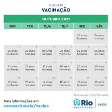 1 day ago · saúde. Paes Diz Que Pretende Vacinar Todos Os Cariocas Acima De 18 Anos Ate Outubro E Divulga Calendario Rio De Janeiro G1