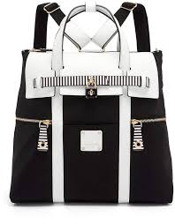 Black And White Striped Backpack Purse Ad Commissionlink Henri Bendel Iconic Jetsetter Convertible Backpack In Black White Fashion Handbags Ba Convertible Backpack Henri Bendel Bag Striped Bags