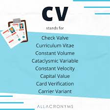 Some people have it and may never know it as they are affected by any sorts of symptoms. All Acronyms Cv Means Curriculum Vitae A Latin Term Meaning Course Of Life Visit Allacronyms Website For More Meanings Https Www Allacronyms Com Cv Topacronyms Everydayacronym Commonabbreviations Acronyms Topabbreviations Abbreviation