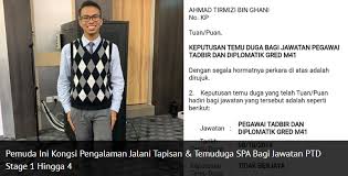 Pada bulan februari 2019, saya menghadiri temuduga spa yang pertama, di putrajaya bagi jawatan pegawai penyelidik q41. Maukerja Ø¯Ø± ØªÙˆÛŒÛŒØªØ± Korang Yang Bercita Cita Untuk Menjadi Pegawai Tadbir Diplomatik Ptd Atau Bekerja Di Sektor Kerajaan Baca Perkongsian Pemuda Ini Jalani Tempoh Tapisan Dan Temuduga Spa Dari Stage 1 Hingga 4