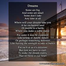Inspirational Poem About Dreams Inspirational Poems Poems About Dreams Poems