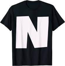 Alphabet letter n and pictures. Amazon Com Big Capital Letter N Alphabet Initials T Shirt Clothing Shoes Jewelry