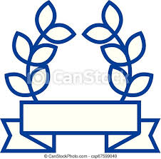 First place ribbon free vector 2 ribbon clip art 51kb 543x564: Award Ribbon With Leafs Line Icon Concept Award Ribbon With Leafs Flat Vector Symbol Sign Outline Illustration Award Canstock