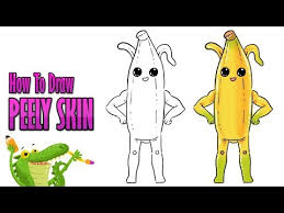 Fortnite coloring free v bucks no verification pages tons of skins fortnite gallery locations fortnite nexus. How To Draw Peely Banana Skin Fortnite Season 8 Myhobbyclass Com