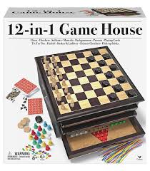 The object of the game is to move all of your 5 pieces off of the board using senet sticks as a type of two sided dice. 12 In 1 Games House Target Australia