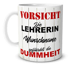 Spruch Geschenk Tasse Diese Lehrerin Name Personalisiert Triosk Trends