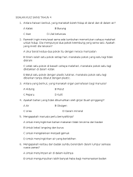 Rajah di bawah menunjukkan air di dalam dua bekas yang berbeza. Soalan Kuiz Sains Tahun 4
