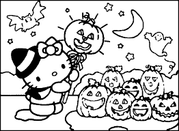 Disegni da colorare e stampare gratis per bambini. Halloween Disegni Da Colorare Hello Kitty