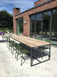 de mooie tafels van onze klanten houten tafels met stalen onderstel industriele interieurs en maatwerk pure wood d tuintafels tafel tuin buiten eettafels