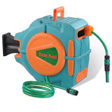 Yescom 65ft Retractable Water Hose Reel Garden Lawn Auto Rewind Retractable Water Hose Hose Reel Garden Hose Reel
