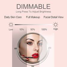 8-inch Wall Mounted Makeup Magnification Vanity Mirror with Led lights