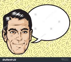 1950s 1960s Cartoon Word Bubble Layered Stock Vector (Royalty Free)  192083507