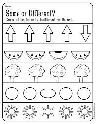Same And Different Worksheets For Preschool Free Download Free Preschool Worksheets Preschool Learning Free Preschool
