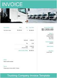This form template contains all the necessary items that need to be checked before the trip. Trucking Invoice Template Free Download Send In Minutes