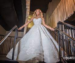 Real Housewives Of Atlanta S Eva Marcille Marries Michael Sterling Glamourous Wedding Dress Wedding Dresses Ball Gown Wedding Dress