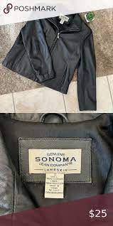Sonoma Small Black Leather Jacket Black Leather Jacket Leather Jacket Black Leather