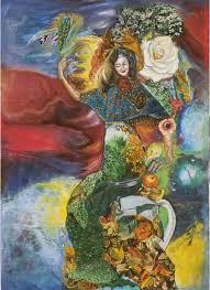 6 Erol Denec 1941 Uzerinde Bahar Cicekleri Acmis Erol Denec 1960 Ta Istanbul Tatbiki Guzel Sanat Turkish Art Vienna School Of Fantastic Realism Art