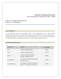 For pdf format click for ms word format click here. Company Secretary Resume Sample