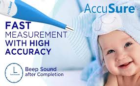 AccuSure MT402S Mercury-Free Highly Accurate Digital Thermometer with  Storage Case : Amazon.in: Health & Personal Care