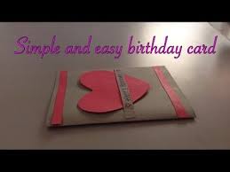 We hook you up with thousands of professionally designed templates, so you're never starting from a blank canvas. Simple And Easy Birthday Card Handmade Youtube Simple Birthday Cards Cards For Friends Message Card