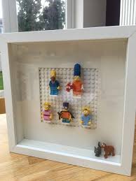 Lego The Simpsons Wall Art Made For My Brother In Laws Birthday Using Ikea Ribba Frame Ikea Ribba Frames Ribba Frame Ikea