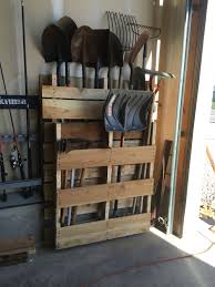 Pallet Shovel Holder I Put Together For The Garage Storage Shed Organization Garden Tool Storage Diy Garage Storage