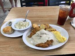 After popeyes dominated the summer with its own fried chicken sandwich, we say the more chicken, the merrier! Chicken Fried Steak Eggs Home Fries Grits And Biscuit With Sweet Tea Picture Of Mom S Diner Pahrump Tripadvisor